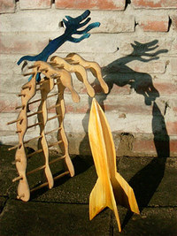 Model for dog sculpture