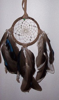 Natural Small Tan Dream Catcher,traditional style