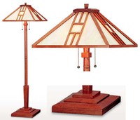 Monterey Mission Wood Floor Lamp