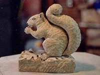Stone Carved Squirrel