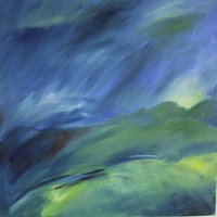 blue landscape