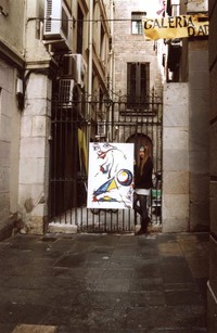 Pizza Girl El Born in Galeria Art-Works, Barcelon